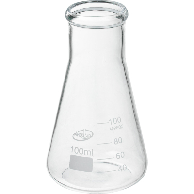 Колба коническая КН-3-100-34, с дел., ТС,  ГОСТ 25336-82 Apexlab