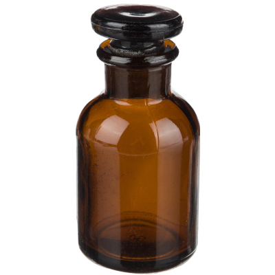 Склянка  с прит. пробкой 30 мл узкое горло темная