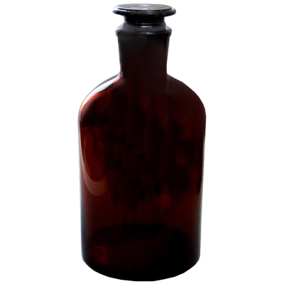 Склянка 10000мл темн.стекло, узкое горло, притерт.пробка 10003209