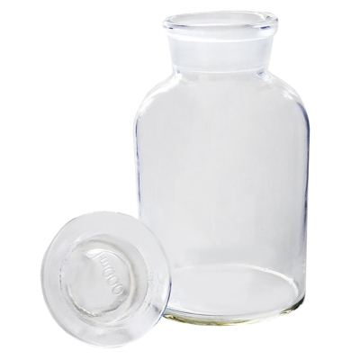 Склянка 1000мл светл.стекло, шир горловина, притерт.пробка 10003101