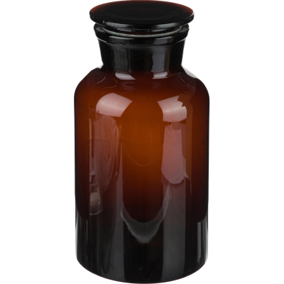 Склянка с прит. пробкой 5000 мл широкое горло темная