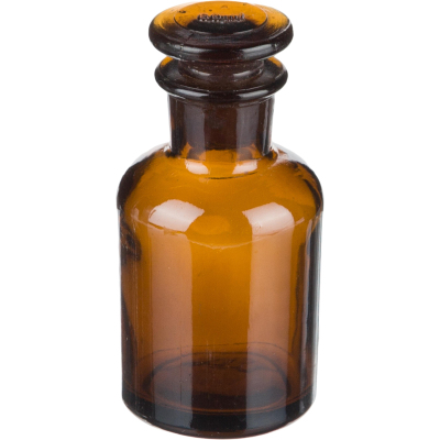 Склянка с прит. пробкой 60 мл узкое горло темная