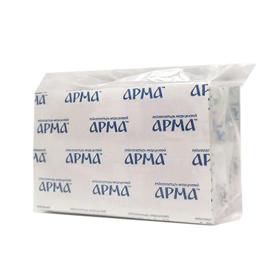 Перевяз. ср-ва Лейкопластырь бакт, 25х72мм полимер. телесный ПЭ, 100шт/уп, АРМА