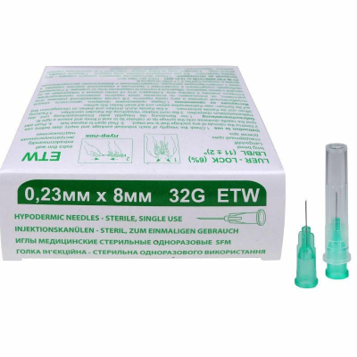 Игла мед. стерил. одноразовая 32G (0,23х8), SFM, 50 шт/упаковка