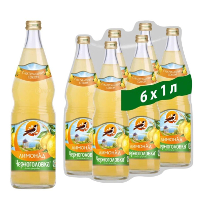 Напиток Лимонад Черноголовка 1л ст/бут. 6шт/уп