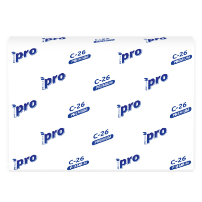 Полотенца бумажные д/дисп листовые Protissue Z-сл 2сл 15пач по 150лист C26