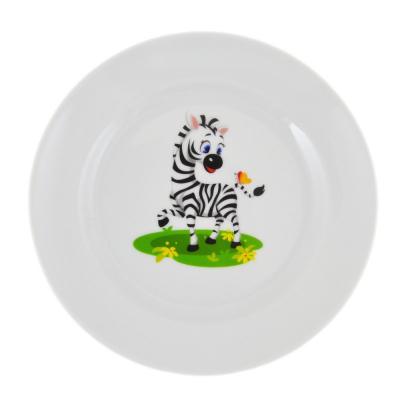 Тарелка мелкая Идиллия 200 мм Полосатики зебры (7