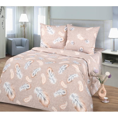 Постельное белье 1,5сп бязь 125гр/м2 (нав.50х70 2шт.), Перья