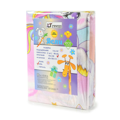 Постельное белье Ясли, бязь(под.110х147, пр.110х150, нав.40х60 1шт), Пони