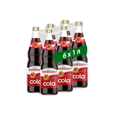 Напиток Лимонад Черноголовка Кола 1л ст/б 6шт/уп