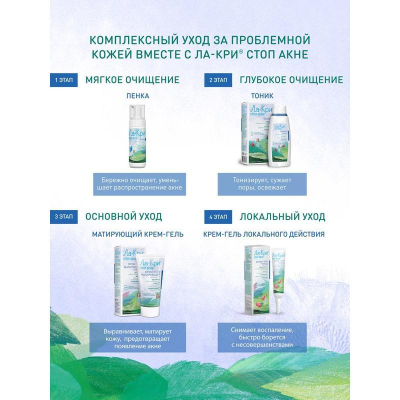 Пенка для умывания Ла-кри стоп акне флакон 150мл 18978