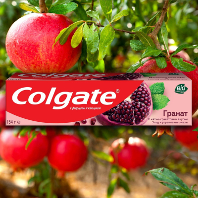 Зубная паста Colgate гранат укрепляющая с мятно-гранатовым вкусом 100мл