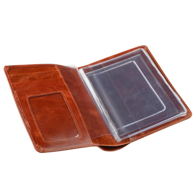 Бумажник водителя Grand кожаный коричневый, арт.02-026-0723