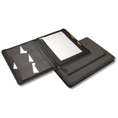 Папка деловая Менеджер,иск.кожа,черный,360х280мм,мод. 141и/чер