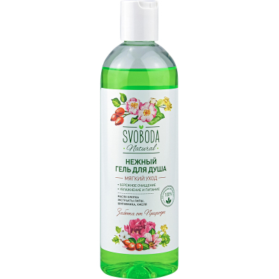 Подарочный набор SVOBODA NATURAL МЯГКИЙ УХОД Шамп-бал 345мл, гель 345 мл