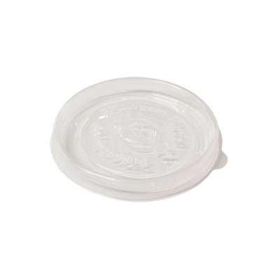 Крышка PP плоская для контейнера d-98мм прозрачная, 400шт/упак