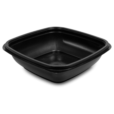 Контейнер ПП К-1616. 160х160х45мм. 500мл черный. 450шт/уп