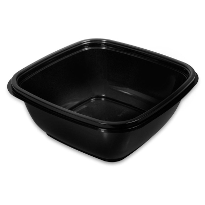 Контейнер ПП К-1616. 160х160х62мм. 750мл черный. 450шт/уп