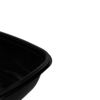 Контейнер ПП К-1616. 160х160х62мм. 750мл черный. 450шт/уп