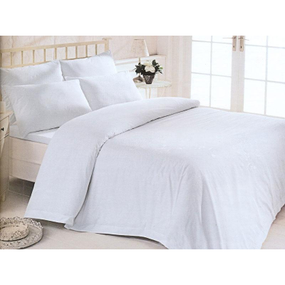 Постельное белье 1,5сп полисатин отбеленный (нав. 70х70 2 шт.)