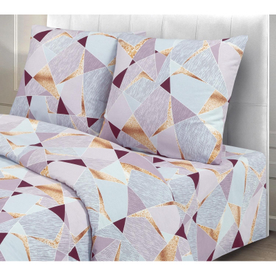 Постельное белье Евро бязь 120г/м2 (нав.70х70-2шт) Аксиома