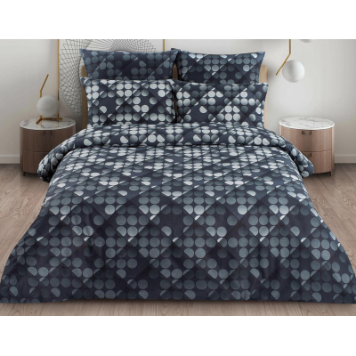 Постельное белье Евро, поплин 110г/м2, (нав.70х70-2шт) Пиксели