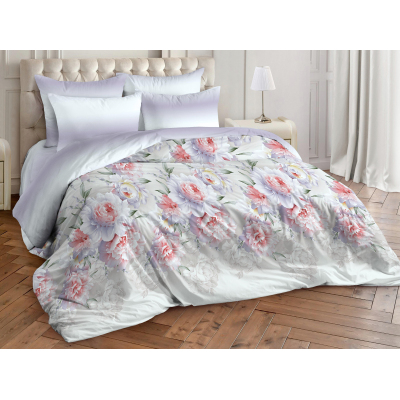 Постельное белье Евро, поплин 110г/м2, (нав.50х70-2шт) Пломбир