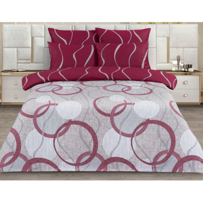 Постельное белье Евро, поплин 110г/м2, (нав.50х70-2шт) Тесла