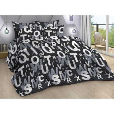 Постельное белье Евро бязь 120г/м2 (нав.50х70-2шт) Шифр