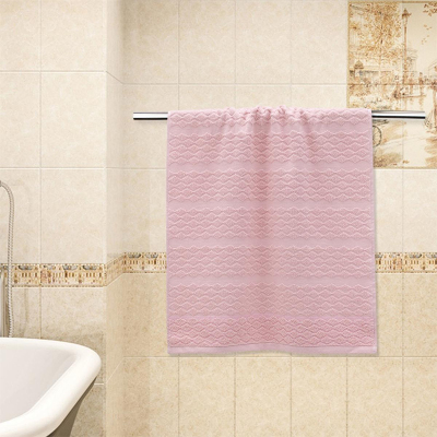 Полотенце Лозанга махровое 70х130см,450г/м2, роз 138194