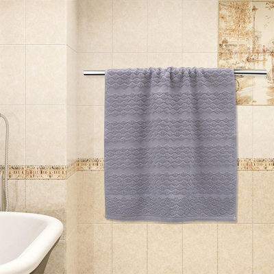 Полотенце Лозанга махровое 70х130см,450г/м2 сер 138193