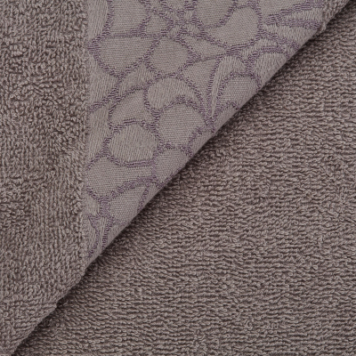 Полотенце махровое Solo Пион 70x135 серый, 420 г/м2