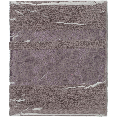 Полотенце махровое Solo Пион 70x135 серый, 420 г/м2