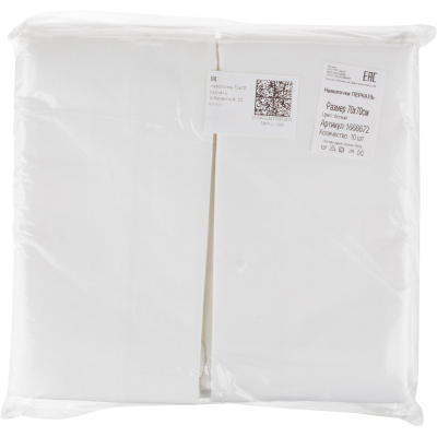 Наволочка 70х70, перкаль отбеленный, 10 шт/уп