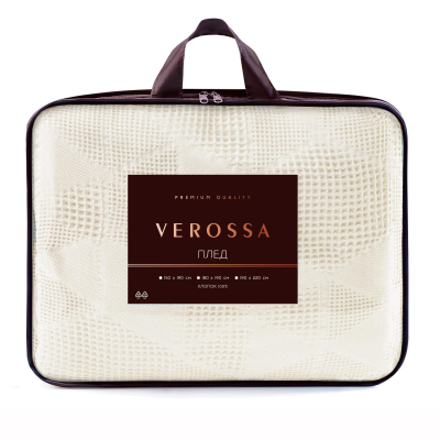 Плед VR 180x190cм, жаккард,льняной 33, (734330)