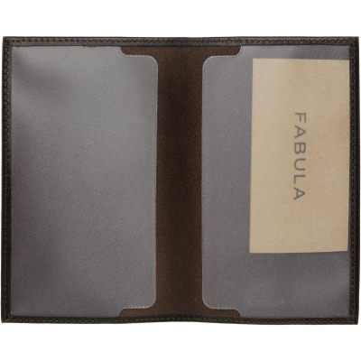 Обложка для паспорта из натур. кожи, 9,5х13,7см, O.1.LG. коричневый