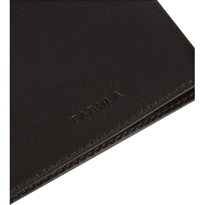 Обложка для паспорта из натур. кожи, 9,5х13,7см, O.1.LG. коричневый