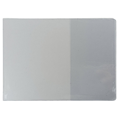 Обложка для зачетной книжки ПВХ, прозрачная (100 мкм) 10 шт/уп, 4,06