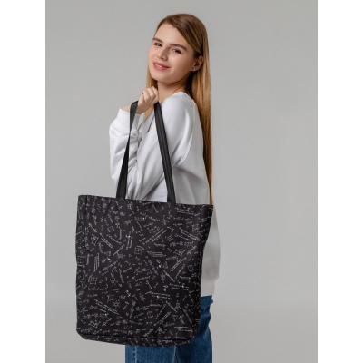 Сумка для покупок "Примерная", черная