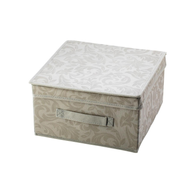 Короб для хранения одежды GENTLE 30х30х16 с крышк, складн, полип, HHSS-4021-01