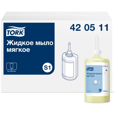 Картридж с жидким мылом Tork S1 крем 1л, 420511