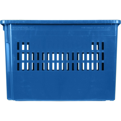 Контейнер ПЭ,600х400х400мм,перф/перф,арт. 606_синий