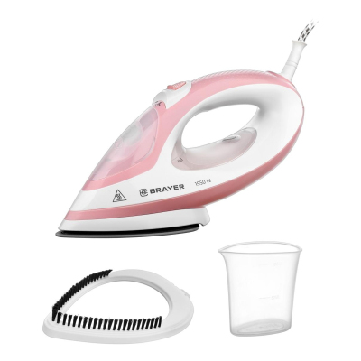 Утюг BRAYER BR4080, 1950, Вт. керамич, под.пар 25г/мин 250 мл, съем.щетка