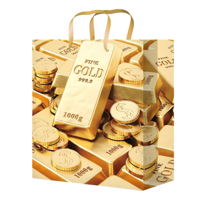 Пакет подарочный лам., мужской микс, 32,4х44,5х10см, 10шт/уп, XL-514/518