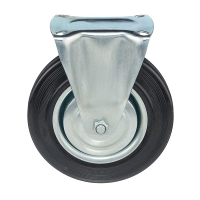 Колесо неповоротное Стелла-техник 4002-200 д.200мм,г/п 185кг,резина,металл