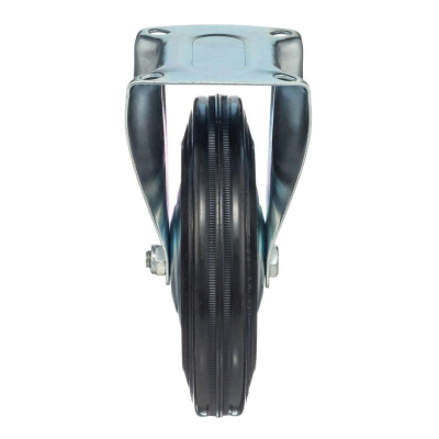 Колесо неповоротное Стелла-техник 4002-200 д.200мм,г/п 185кг,резина,металл