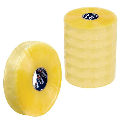 Клейкая лента упаковочная 48ммх990мх43мкм, прозрачная 6 шт/уп