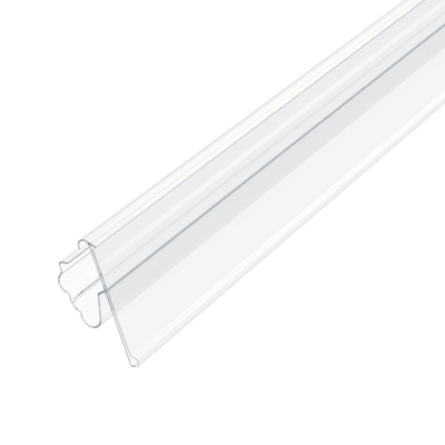 Ценникодержатель полочный двухпозиционный LST39 дл.1238мм, прозр,50шт/уп