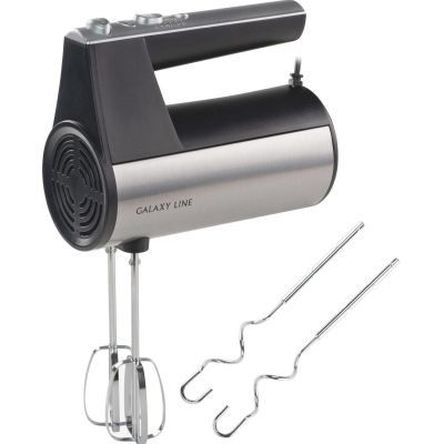 Миксер Galaxy Line GL 2223 400Вт ручной черный/серебристый