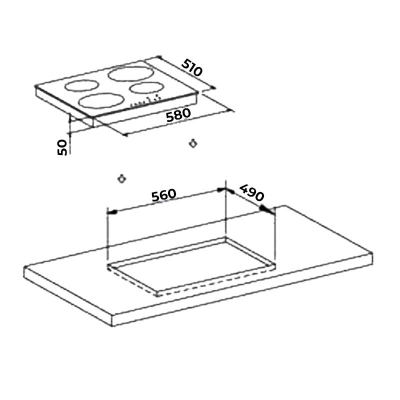 Варочная панель электрическая making Oasis everywhere P-SB